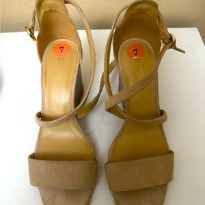 Michael Kors women’s strappy open toe heels